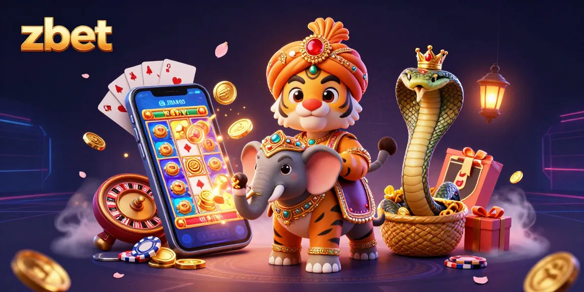 Engage with exciting zbet casino action, featuring vibrant 3D characters and slot game elements.