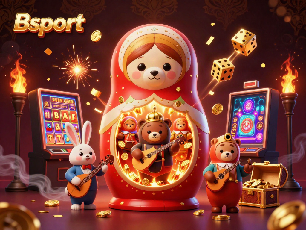 Experience the excitement of Bsport with engaging 3D casino elements and dynamic characters.