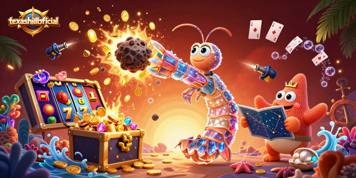 Experience thrilling gameplay at texashillofficial with cartoon characters and vibrant casino elements.