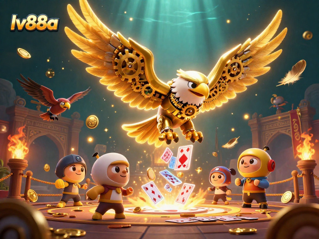 Experience thrilling gameplay with lv88a in a vibrant 3D casino scene filled with action.