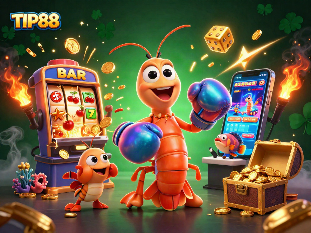 Experience thrilling gameplay at TIP88 with vibrant characters and casino elements in a dynamic scene.