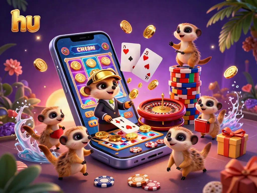 Experience vibrant casino action with meerkats in dynamic gambling scene at hu.