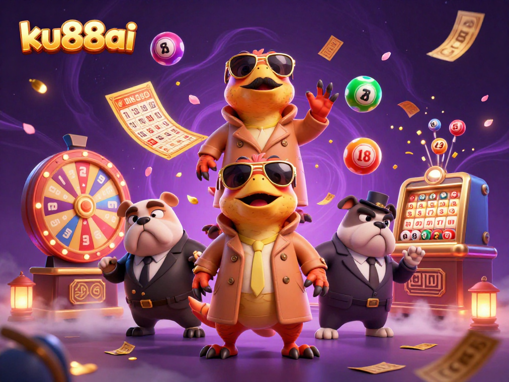 ku88ai raptors in trench coat humorously attempting to enter a VIP casino lounge