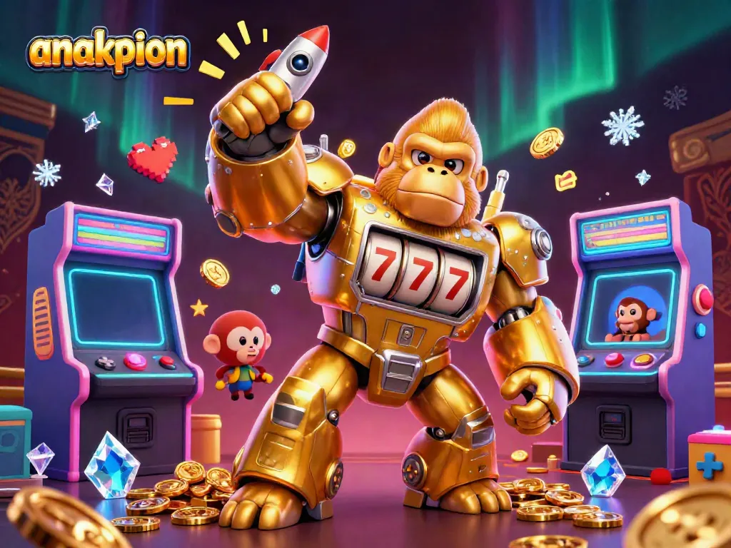 Experience the excitement of anakpion, a vibrant online gambling hub featuring colorful game machines and dynamic casino elements.