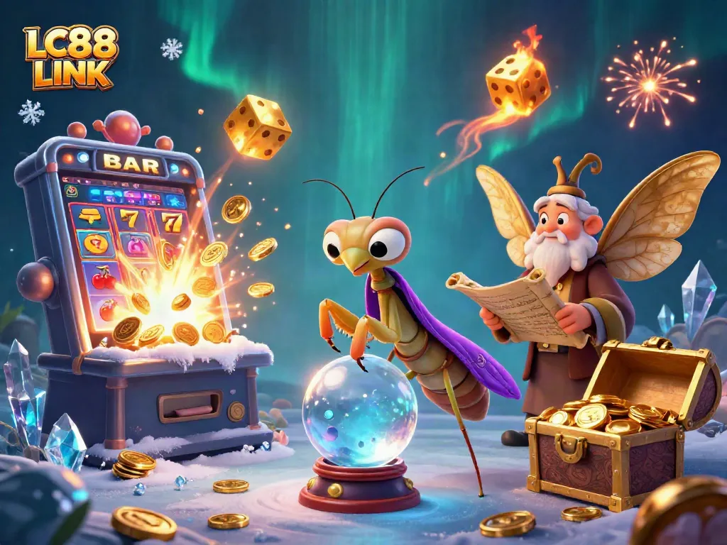Experience the thrilling world of LC88 LINK with a mystical fortune teller and jackpot excitement!