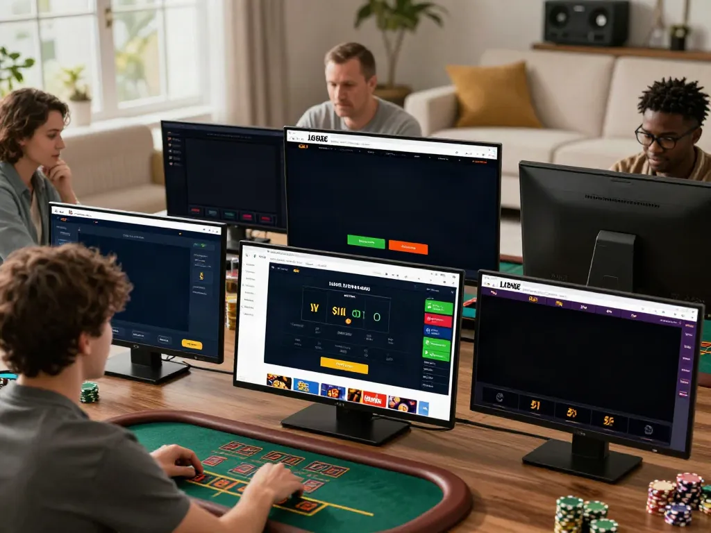 Exciting five88 online gambling experience with diverse players enjoying casino games.